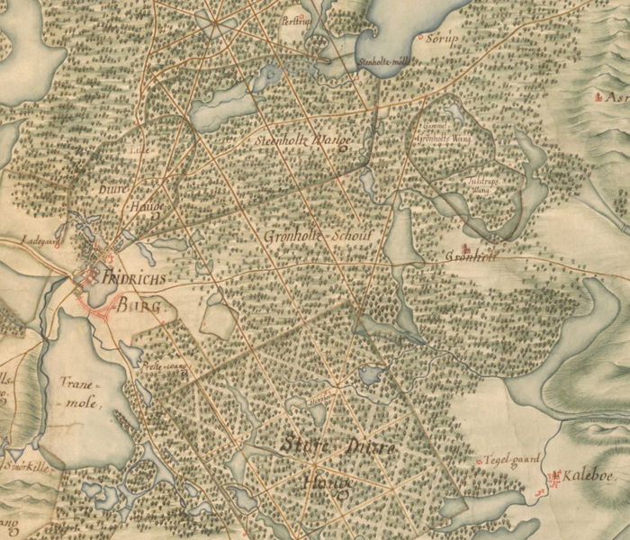 Nordsjælland fra ca. 1685 