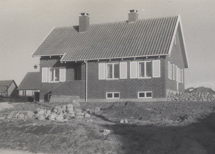 Kløvervang 27, Hørsholm i foråret 1954.